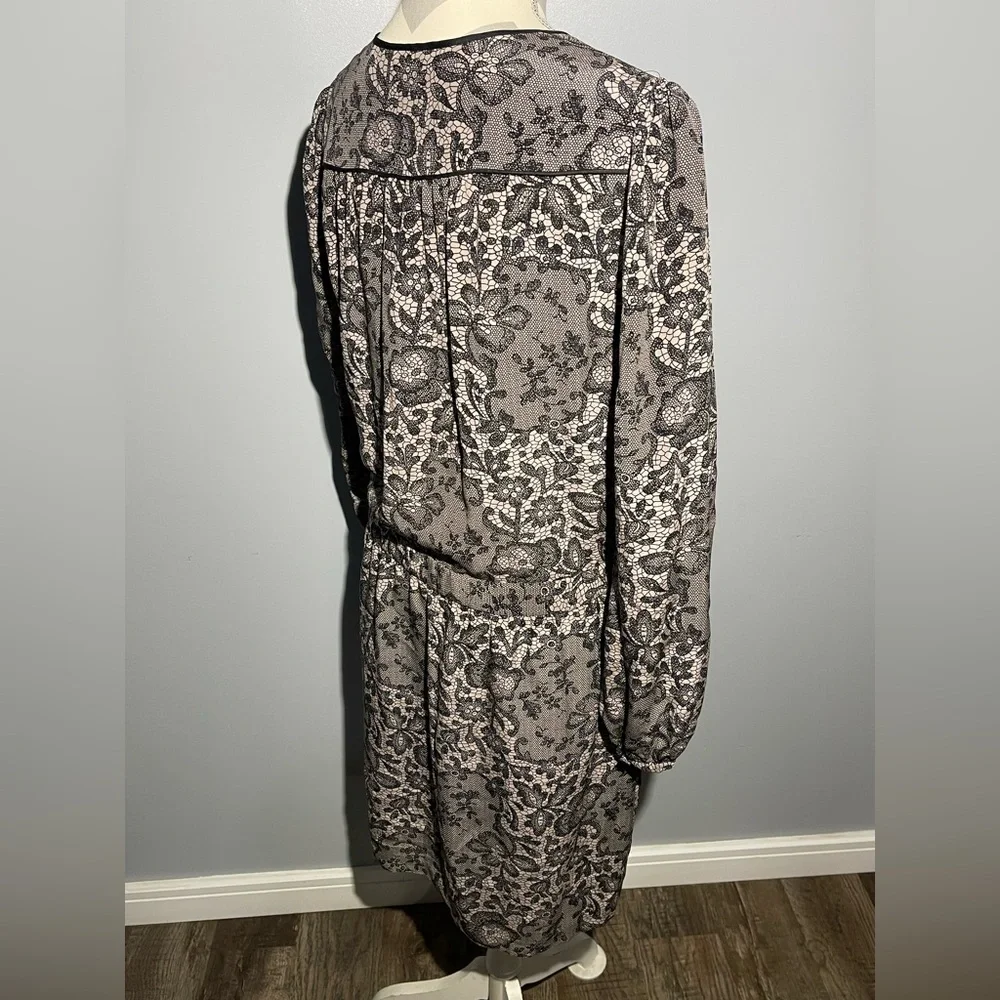Rebecca Taylor Black and Cream Lace Dress - Picture 5 of 13